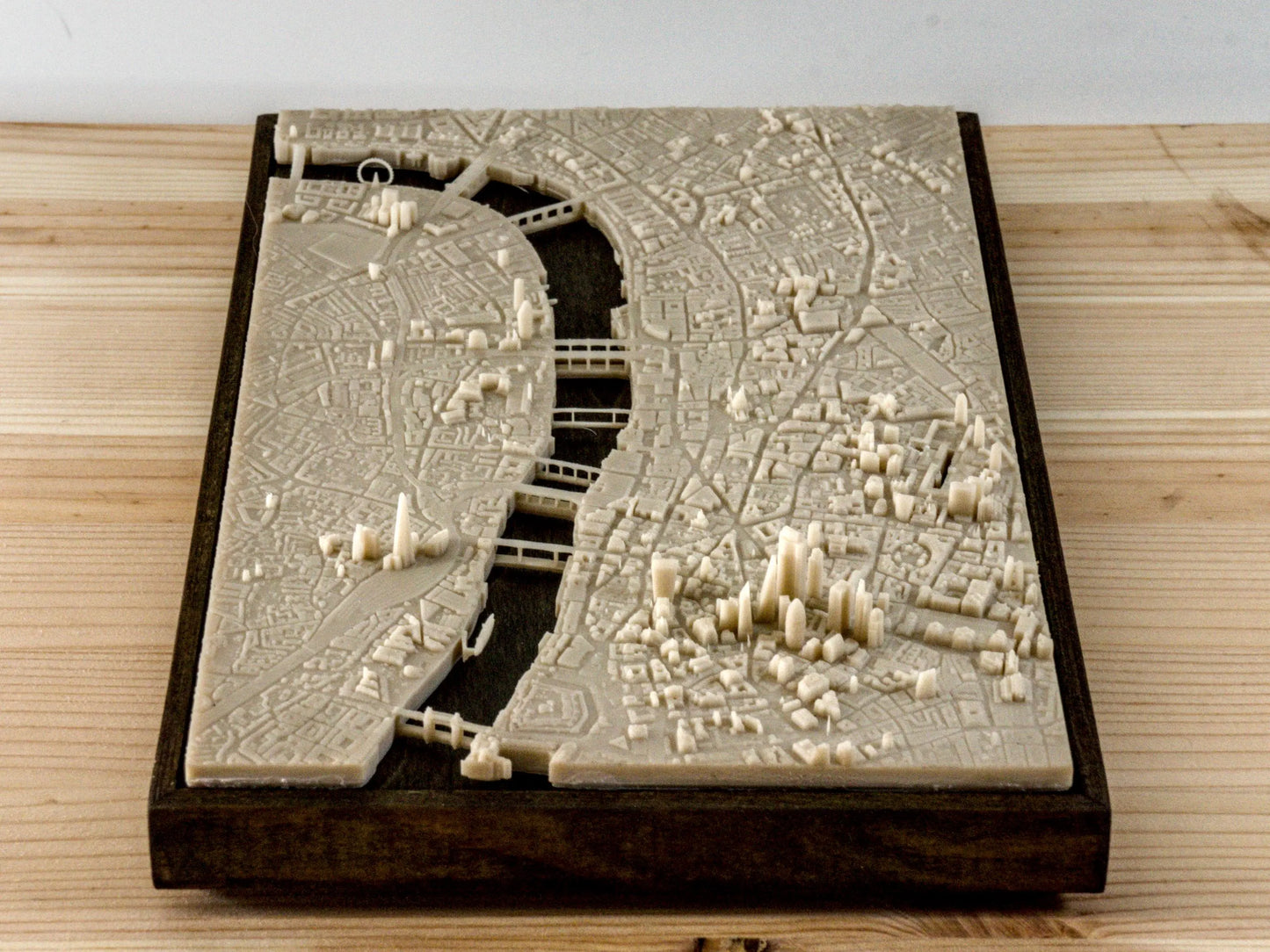 London City - 3D Printed Resin Model in Wooden Frame My Store