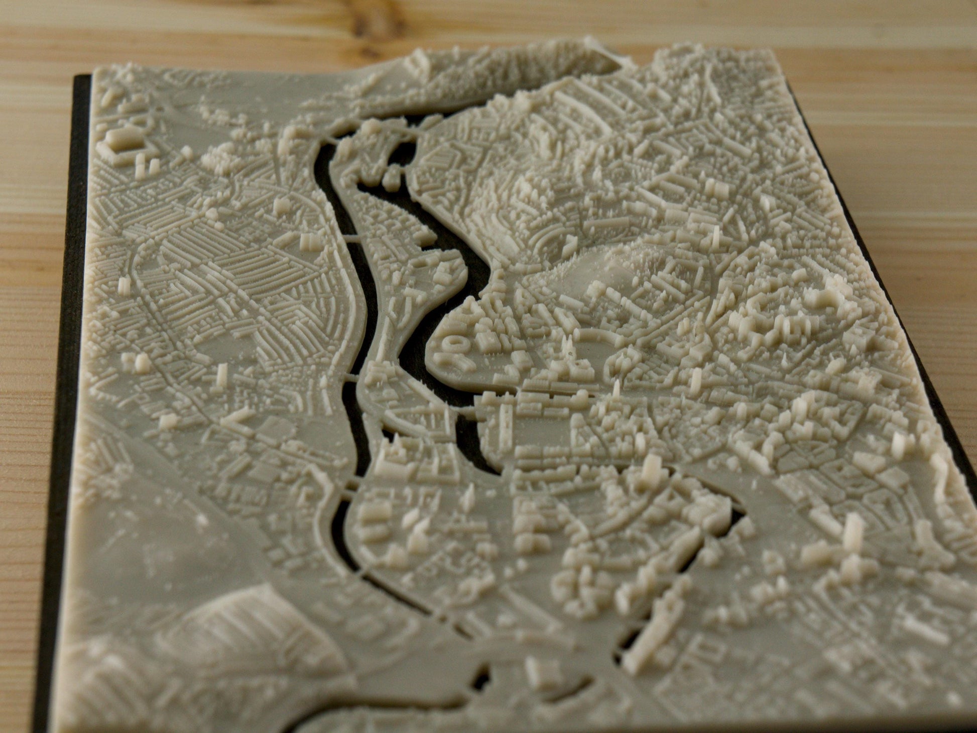 Bristol Centre - 3D Printed Resin Model in Wooden Frame My Store