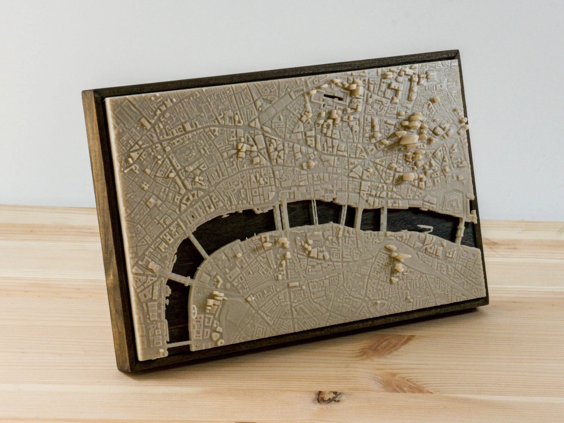 London City - 3D Printed Resin Model in Wooden Frame My Store