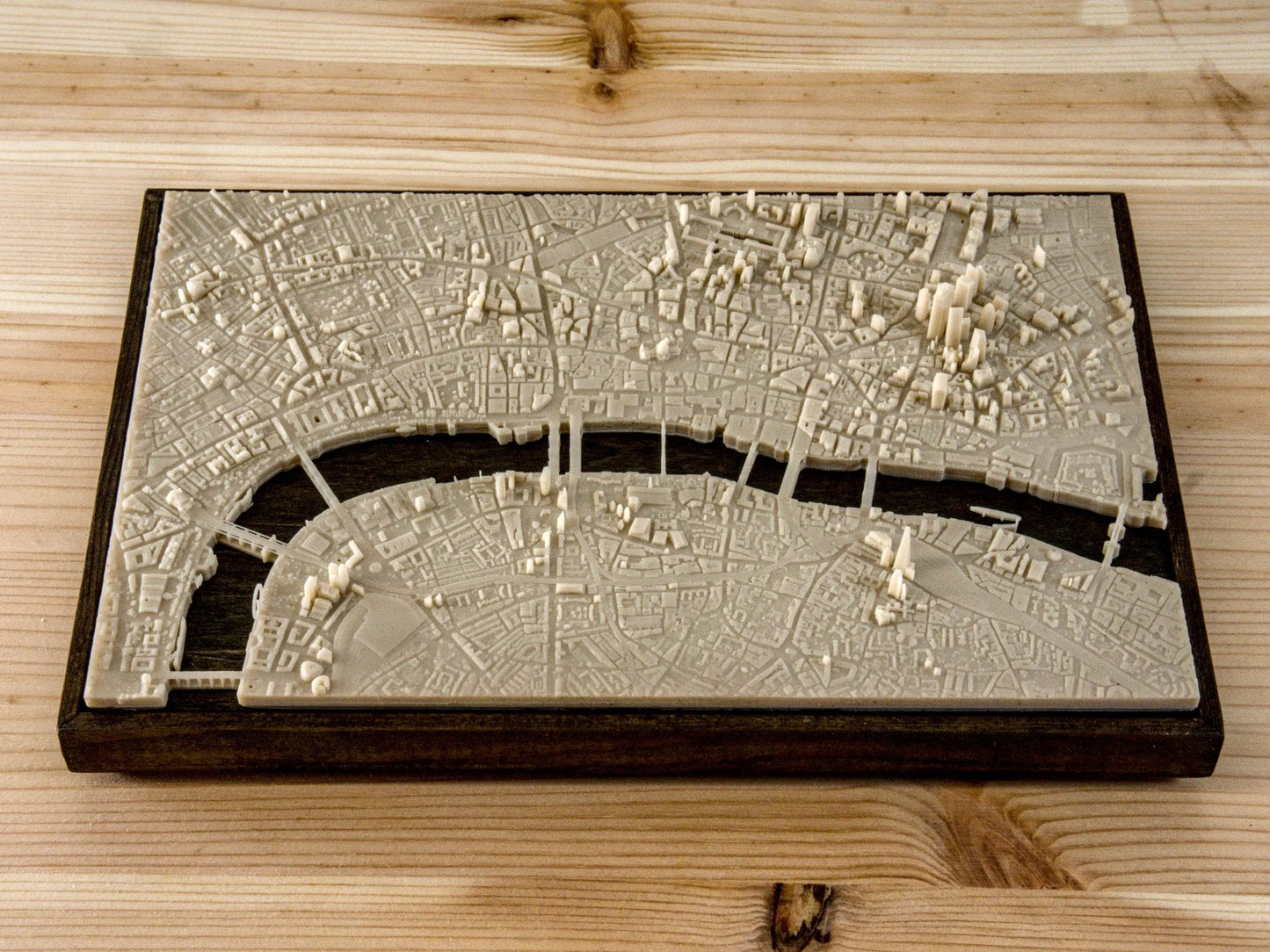 London City - 3D Printed Resin Model in Wooden Frame My Store