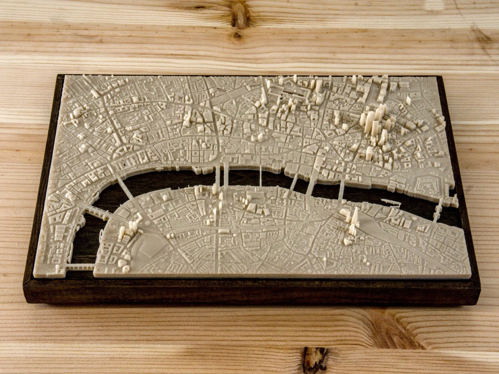 London City - 3D Printed Resin Model in Wooden Frame My Store