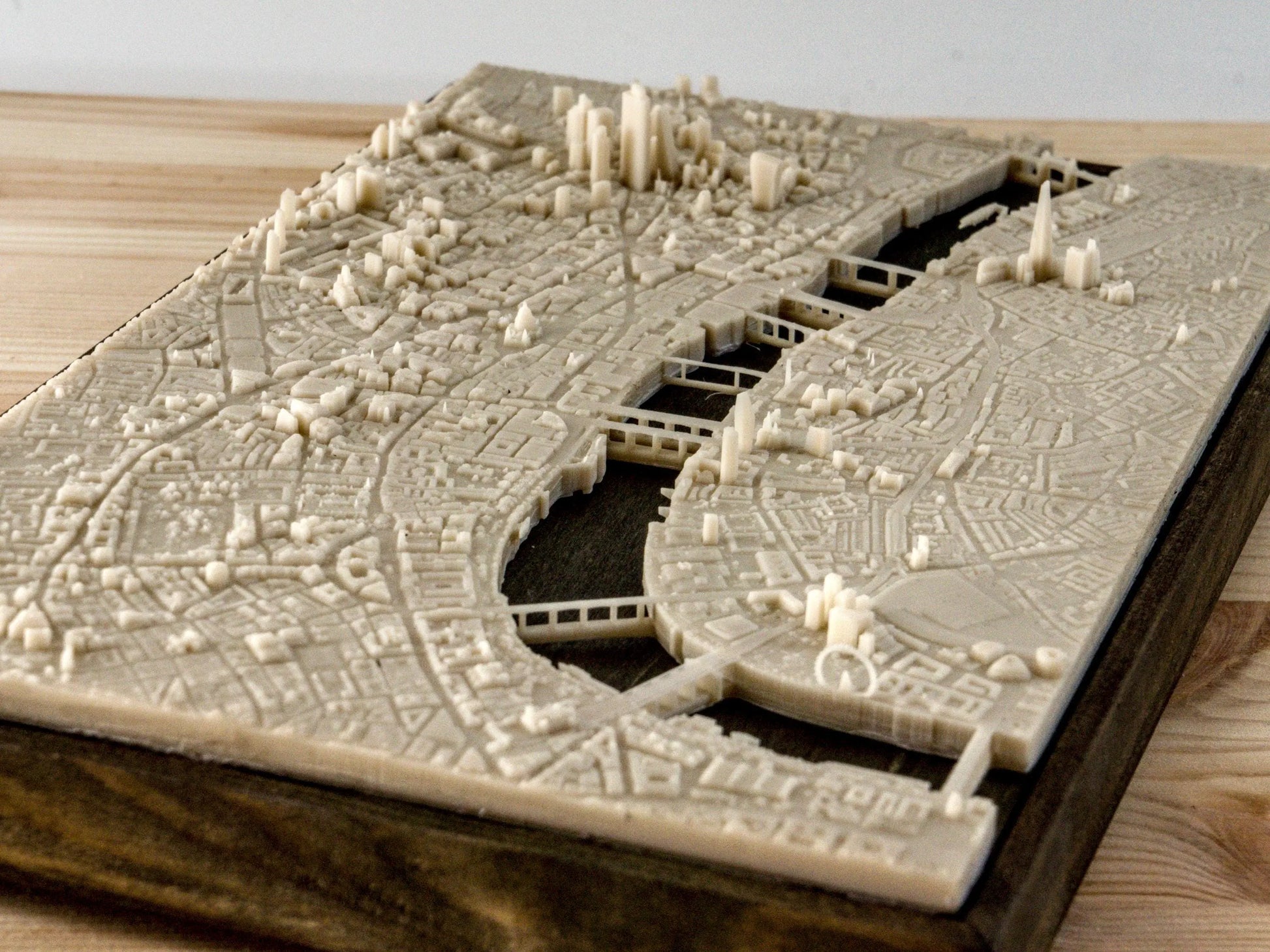 London City - 3D Printed Resin Model in Wooden Frame My Store