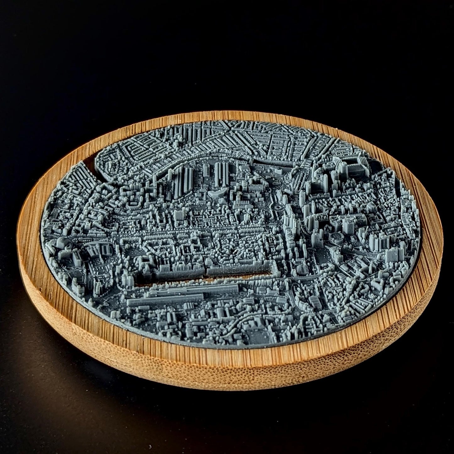 Caerdydd (Cardiff) - 3D Printed Resin Model in Wooden Frame My Store