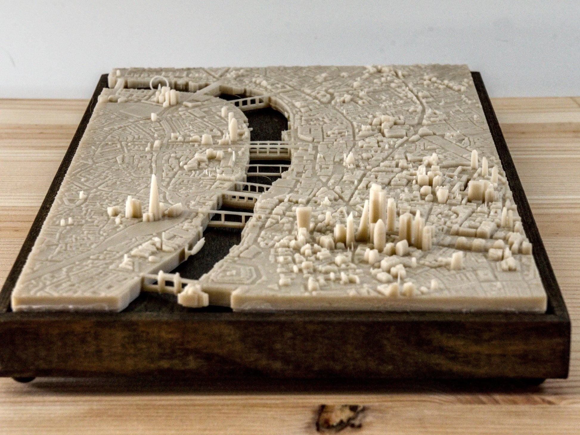London City - 3D Printed Resin Model in Wooden Frame My Store
