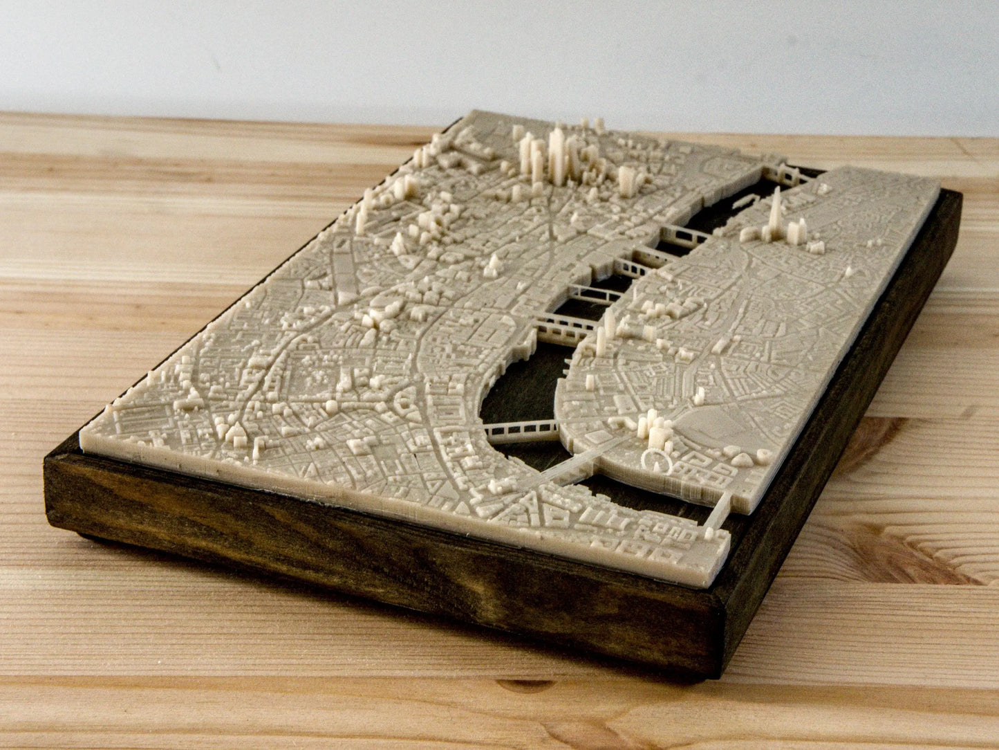 London City - 3D Printed Resin Model in Wooden Frame My Store