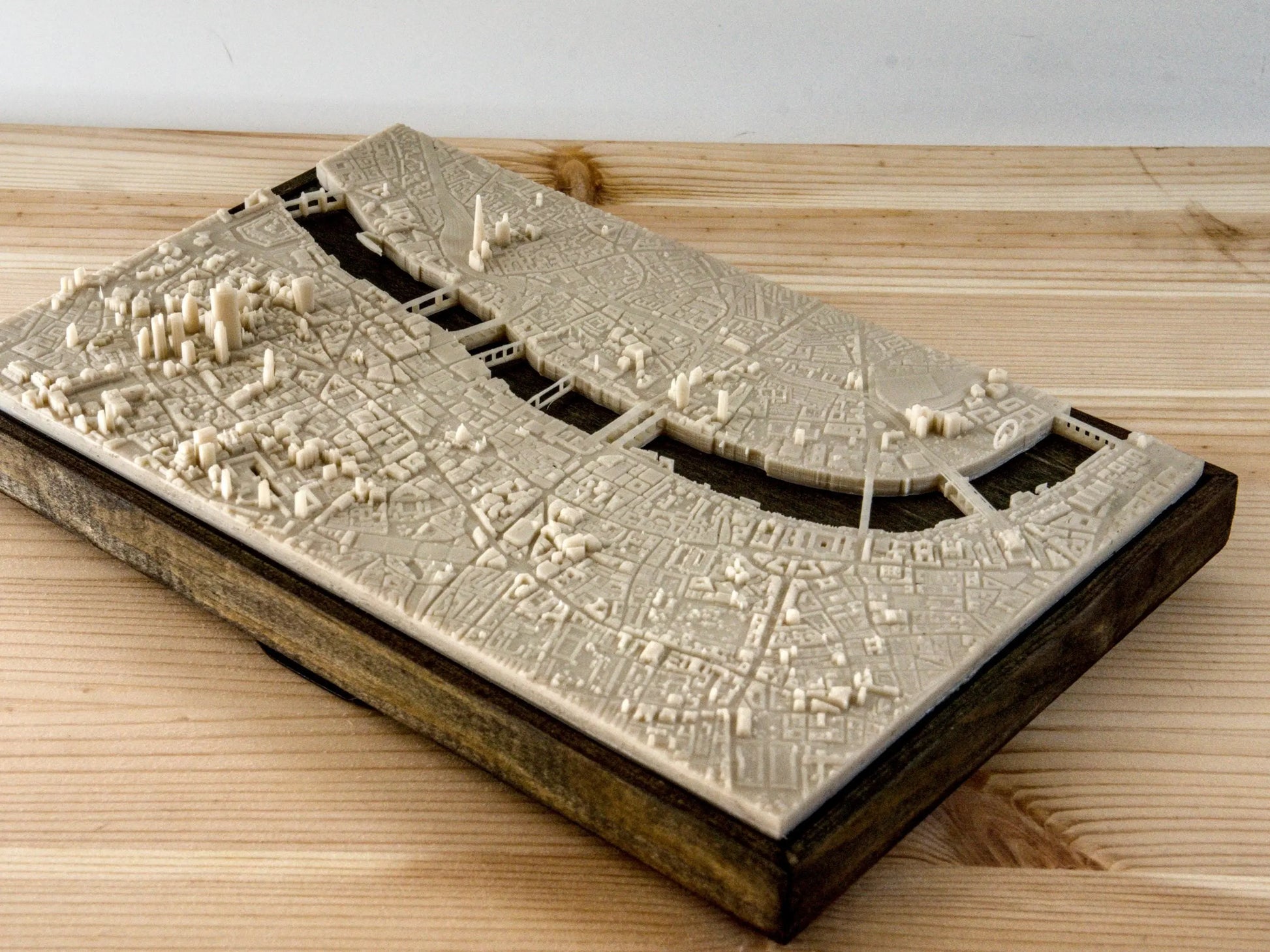 London City - 3D Printed Resin Model in Wooden Frame My Store