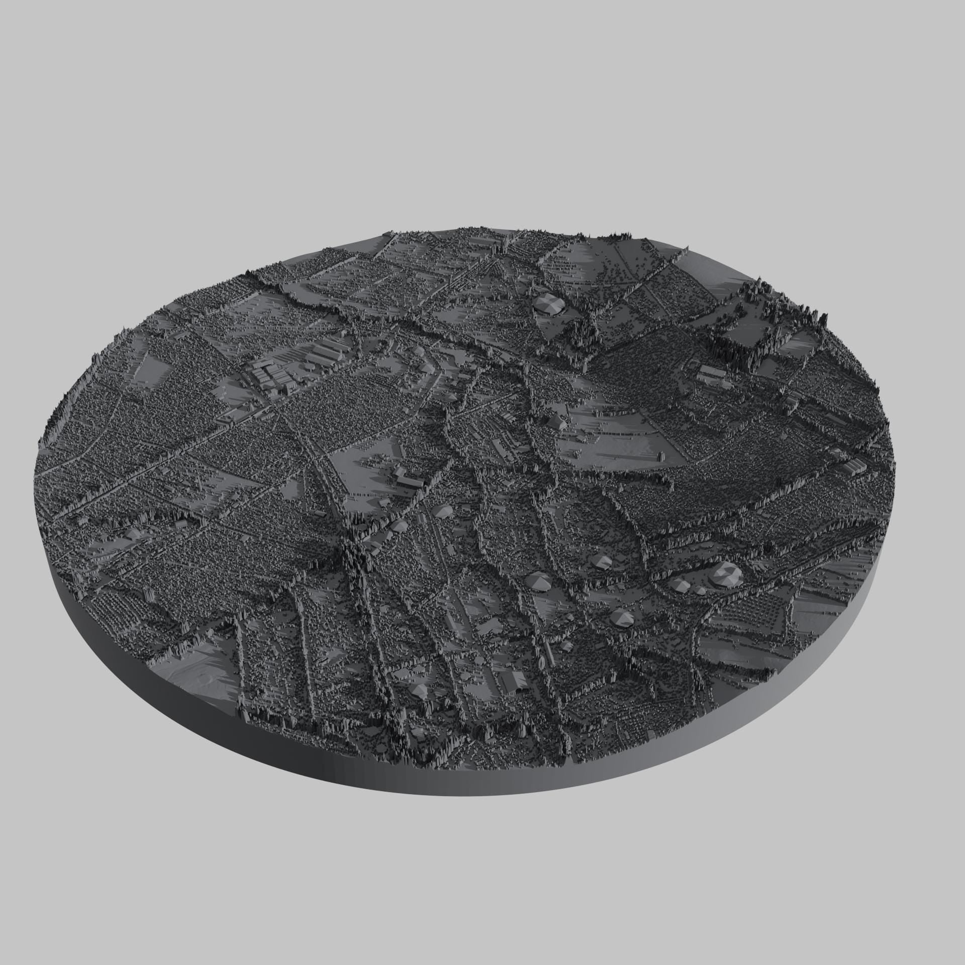 Glastonbury Festival Model: 3D Printed Resin in Wooden Frame My Store